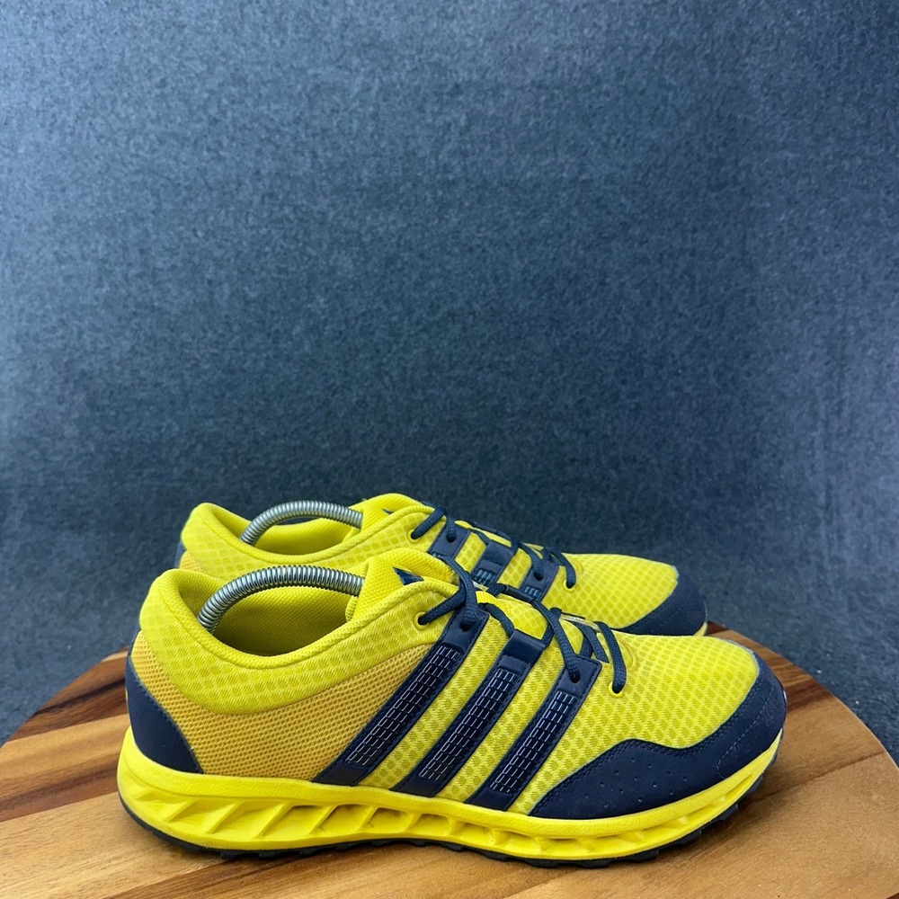 Adidas mi Michigan Wolverines Mens 11 Yellow Navy Running Shoes L38162 2013
